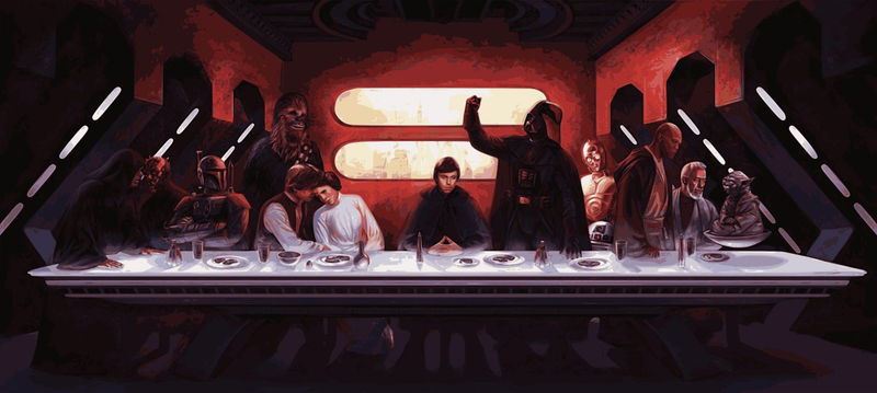 Illustration for article titled The Most Exalted Star Wars Religious Art In The Universe